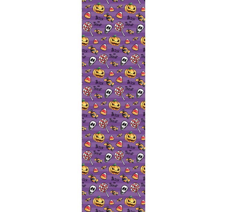 Carta da parati Halloween tema dolcetti spettrali - TenStickers