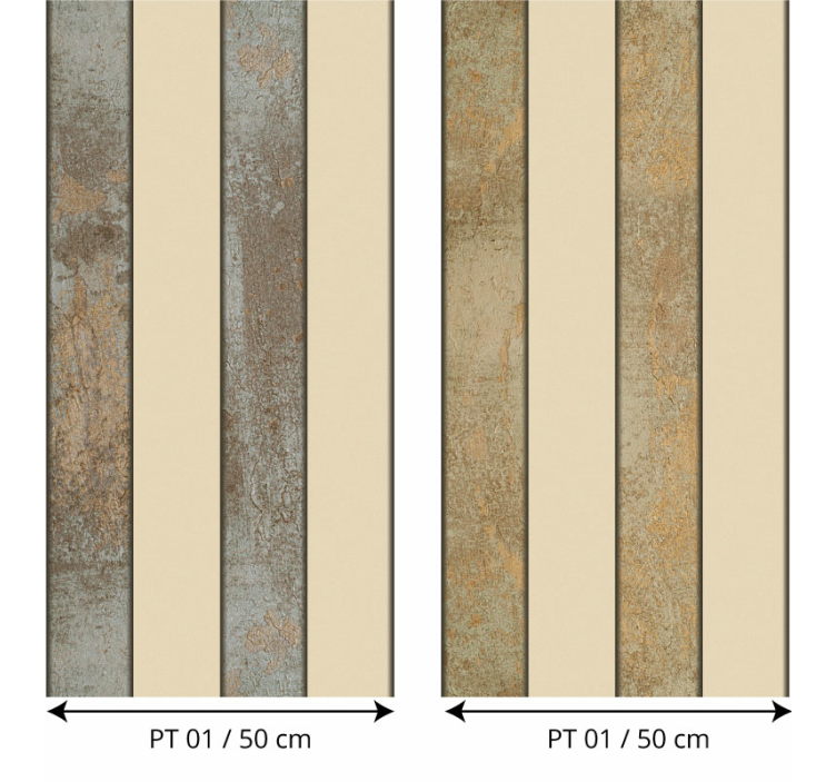 Carta da parati a righe effetto marmo - TenStickers