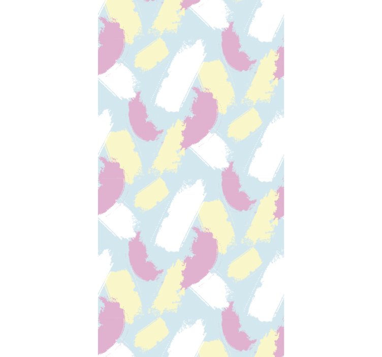 Carta da parati camera da letto segni di pennello astratti - TenStickers