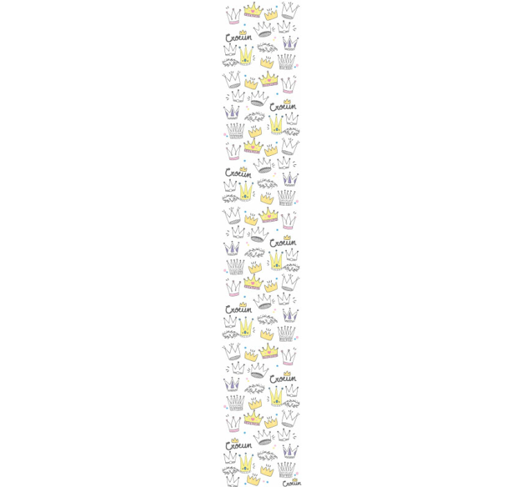 Carta da parati cameretta disegno del modello della corona - TenStickers