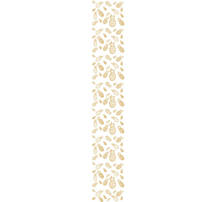 carta da parati cucina disegno di ananas tropicale - TenStickers