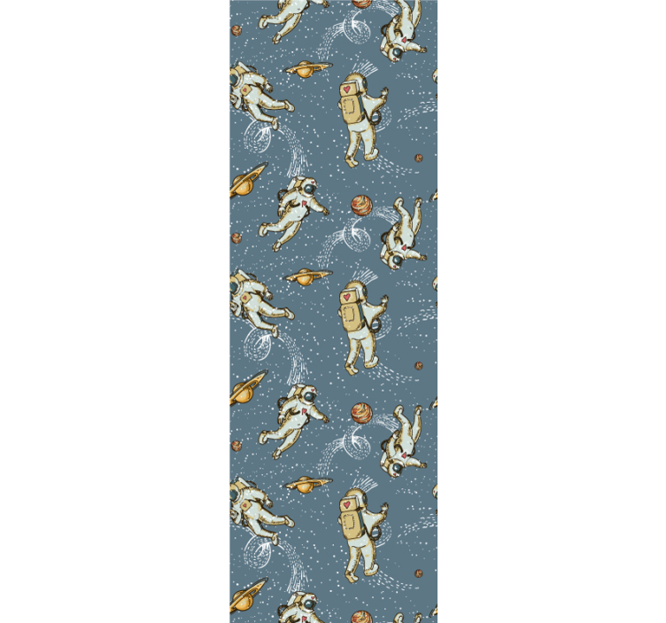 Carta da parati cameretta astronauta e pianeti - TenStickers