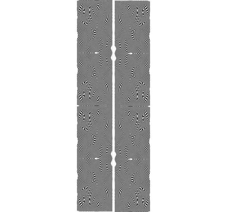 Carta da parati zebrata motivo curvo - TenStickers