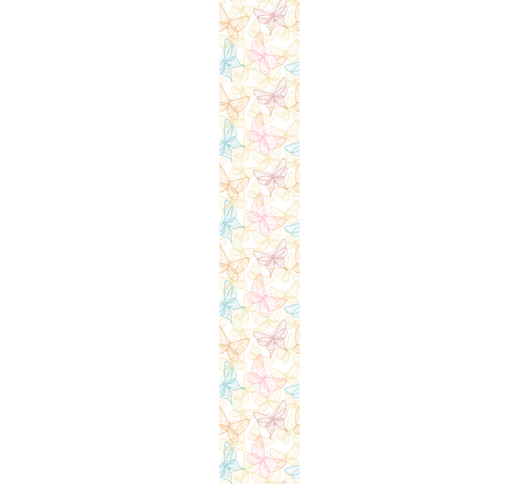 carta da parati con sagome di farfalle - TenStickers