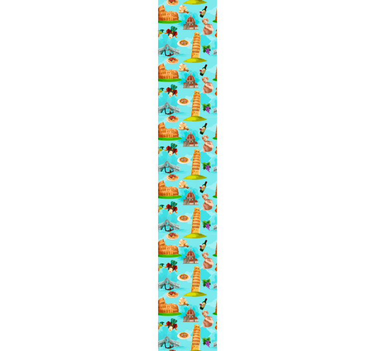 Carta da parati città collage di monumenti italiani - TenStickers