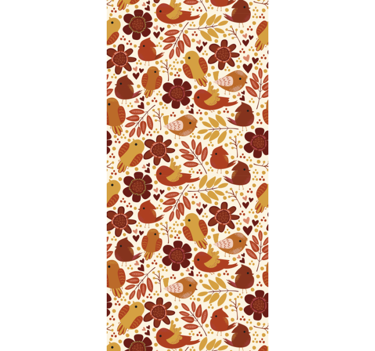 Carta da parati foglie motivi botanici - TenStickers