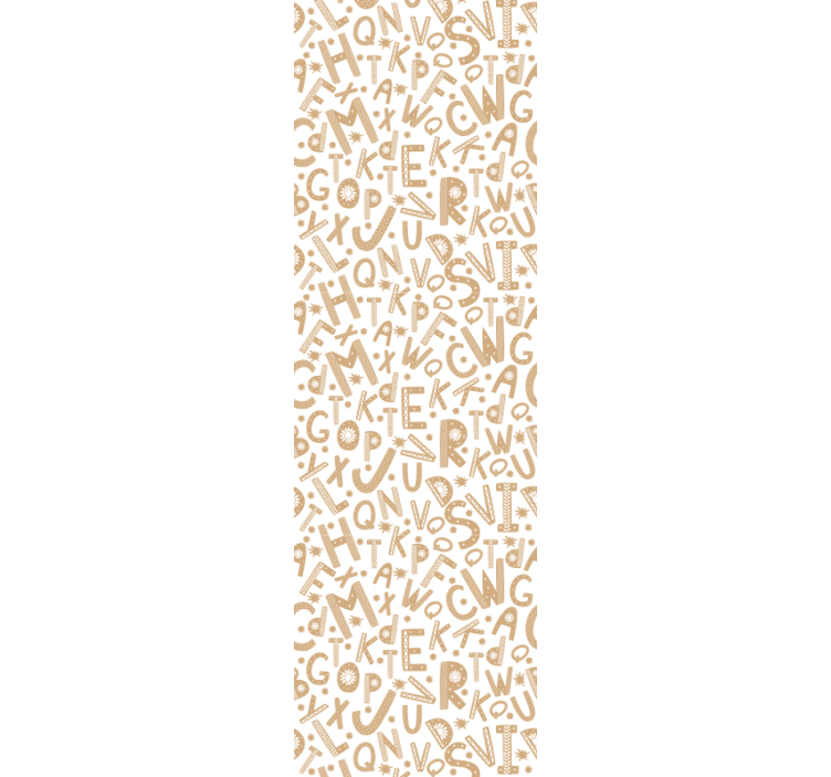 Carta da parati con scritte modello alfabetico - TenStickers