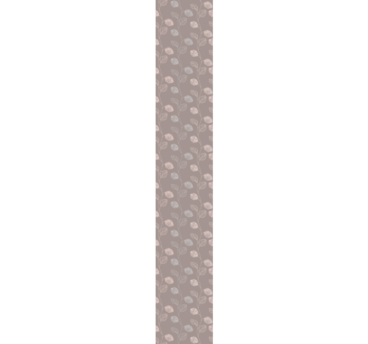 Carta da parati floreale disegno di contorni floreali - TenStickers