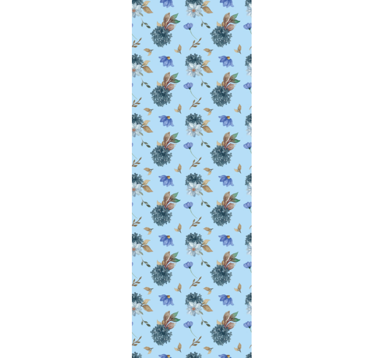 Carta da parati floreale disegno con motivi floreali - TenStickers