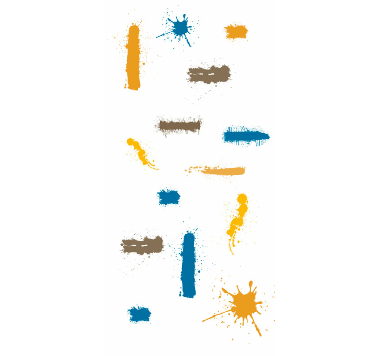 Carta da parati astratta pennellate astratte - TenStickers