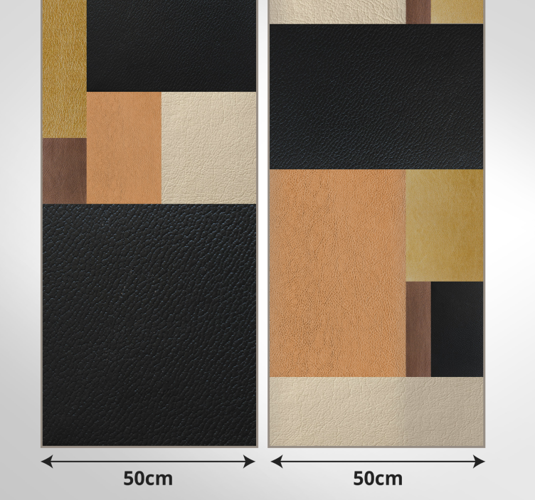 Carta da parati quadrati blocchi strutturati geometrici - TenStickers