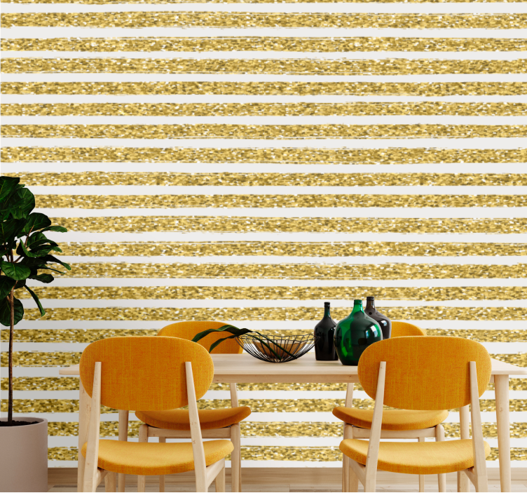 Carta da parati a righe strisce scintillanti - TenStickers