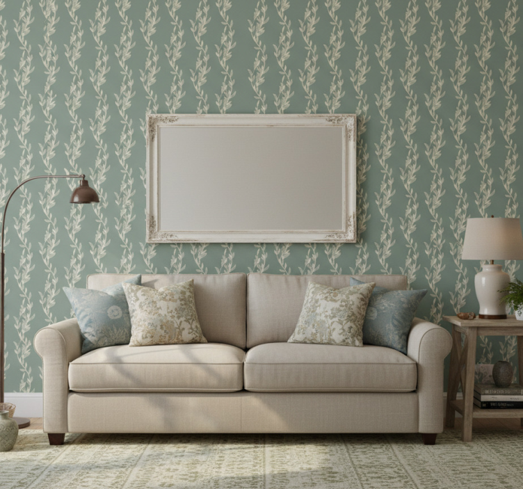 Carta da parati alberi foglie piccole su rametti - TenStickers