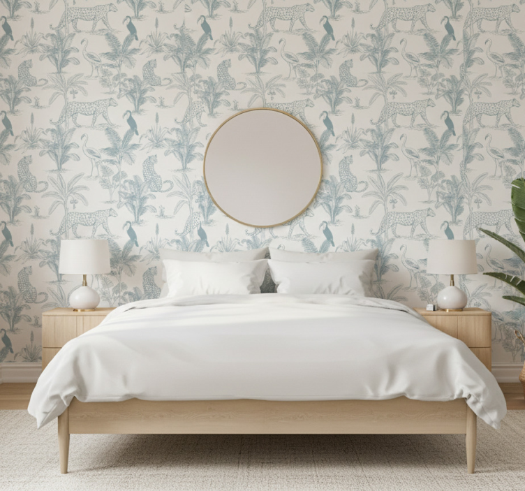 Carta da parati animali animali tropicali sobri - TenStickers