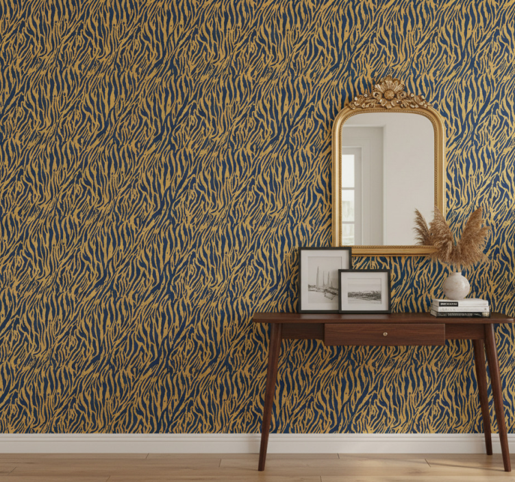 Carta da parati animali concetto strisce zebra - TenStickers