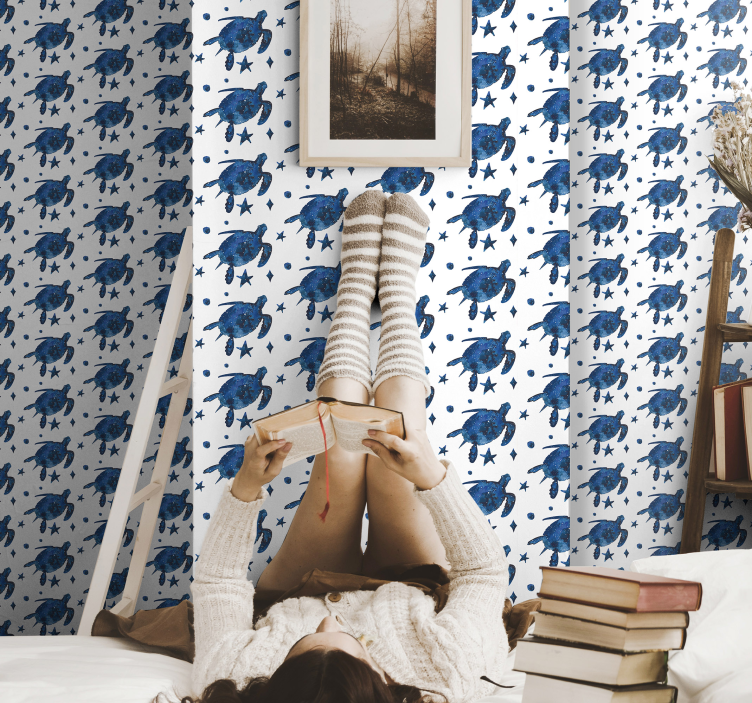 Carta da parati animali tartarughe marine blu - TenStickers