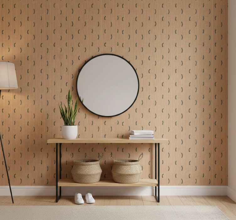 Carta da parati animali imitazione juta beige - TenStickers