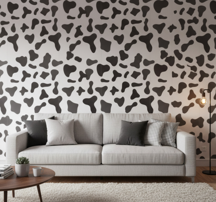 Carta da parati animali maculata mucca - TenStickers
