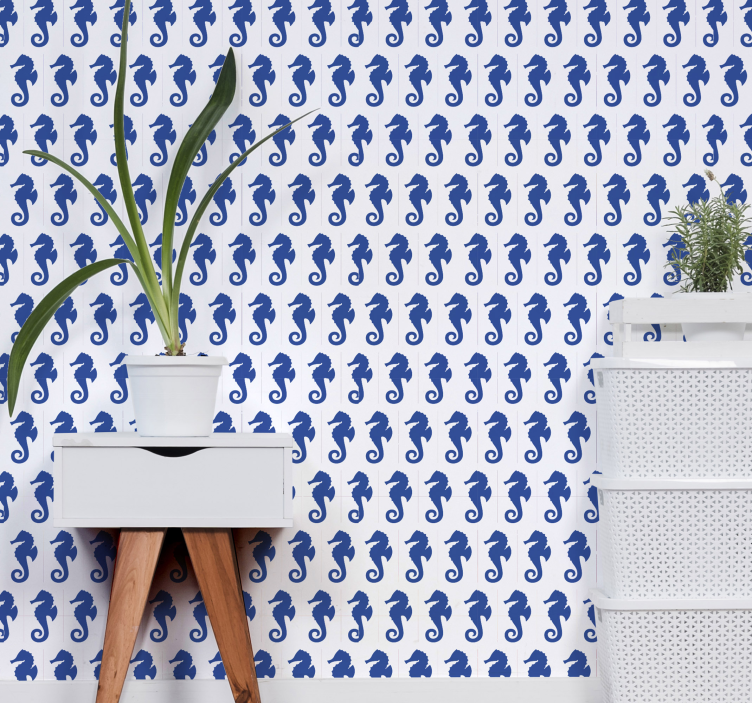 Carta da parati animali modello cavalluccio marino - TenStickers