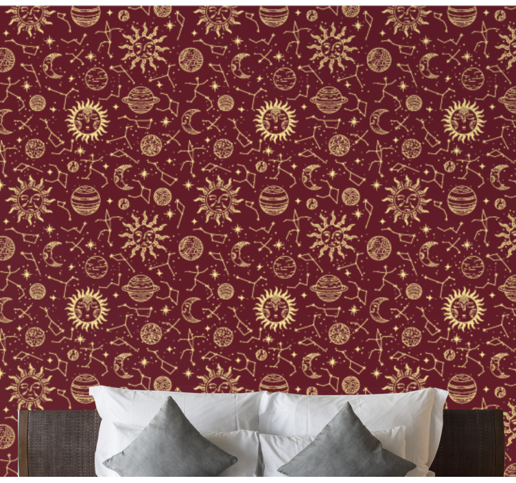 Carta da parati artistica modelli celesti - TenStickers