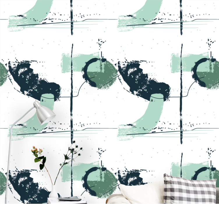 Carta da parati astratta formazioni geometriche astratte - TenStickers