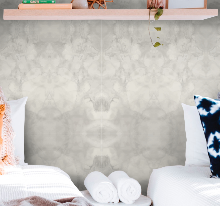 Carta da parati astratta sottile paesaggio nuvoloso - TenStickers