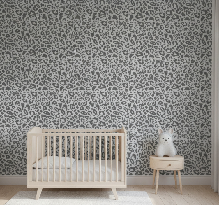 Carta da parati cameretta stampa maculata leopardata - TenStickers