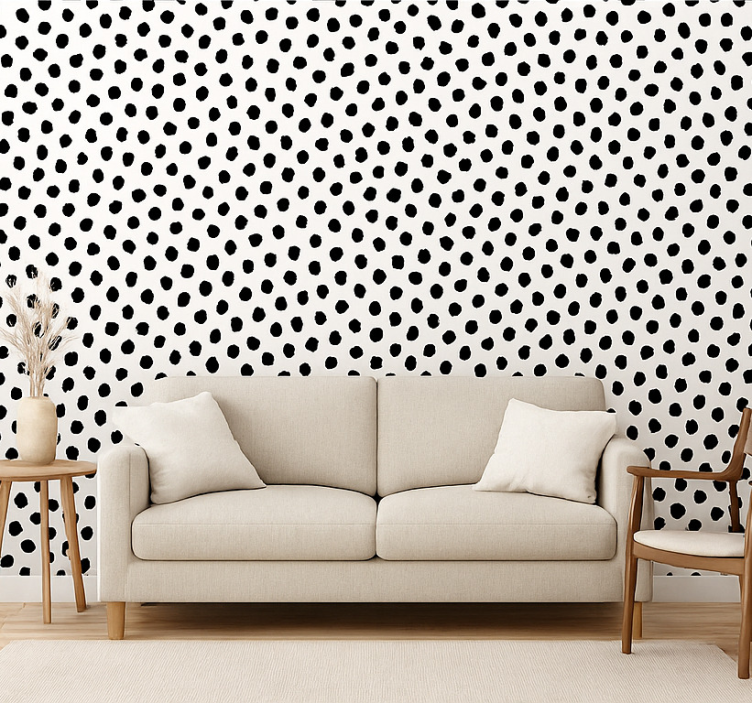 carta da parati cani dalmata bianco e nero - TenStickers