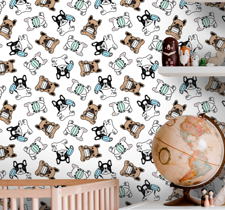 carta da parati cani pattinatori canini - TenStickers