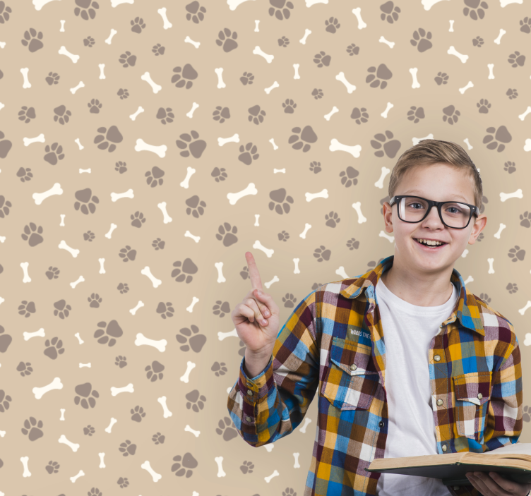 carta da parati cani sagome canine - TenStickers