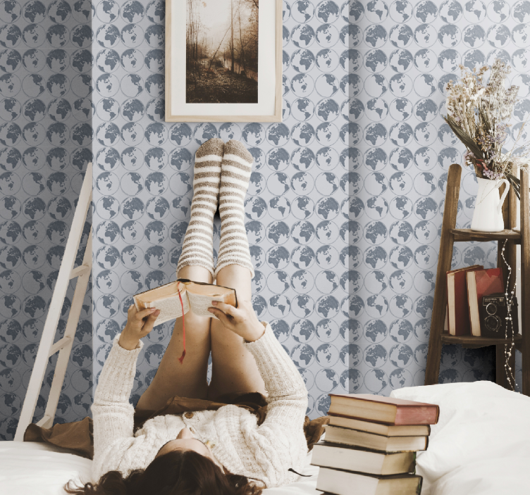 Carta da parati città modelli di mappe del mondo - TenStickers