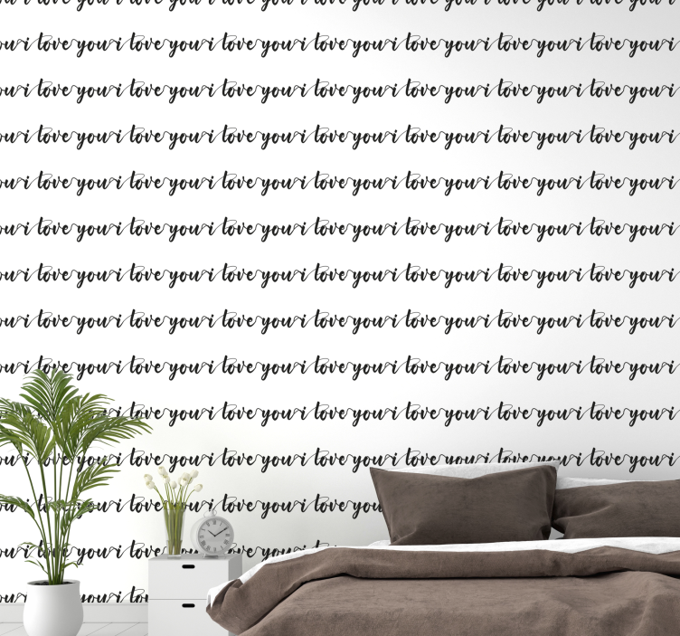 Carta da parati con scritte ama la tua vita - TenStickers