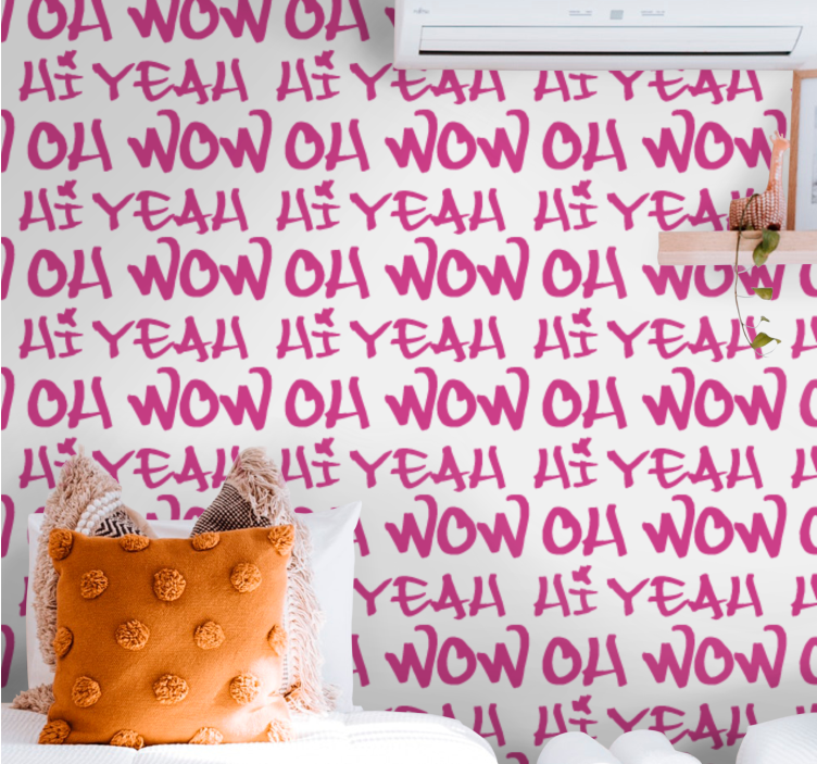 Carta da parati con scritte design frasi espressive - TenStickers