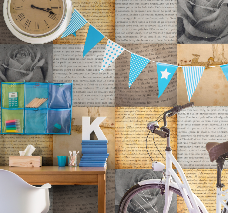 Carta da parati con scritte piccolo principe - TenStickers