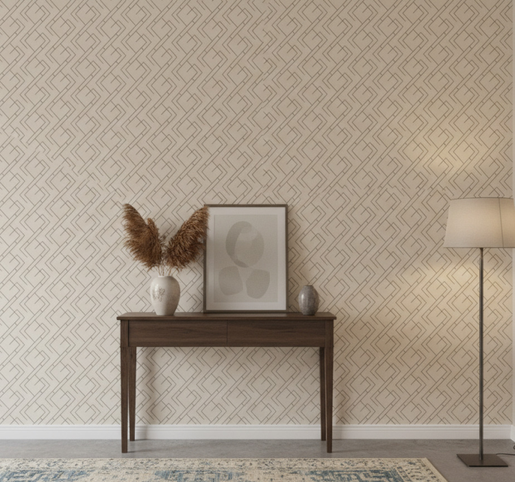 Carta da parati corridoio design labirinto geometrico - TenStickers