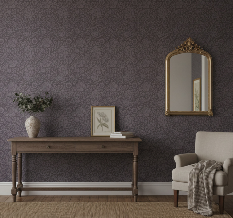 Carta da parati corridoio motivo grigio elegante - TenStickers