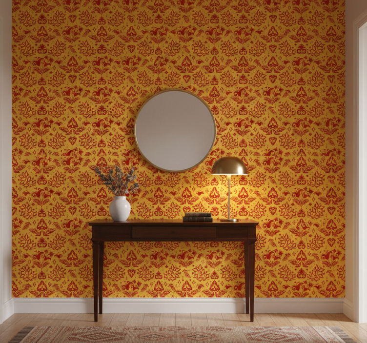 Carta da parati corridoio stile botanico - TenStickers