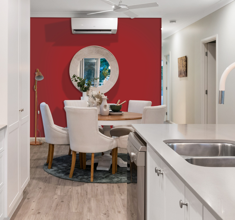 Carta da parati di colore rosso - TenStickers