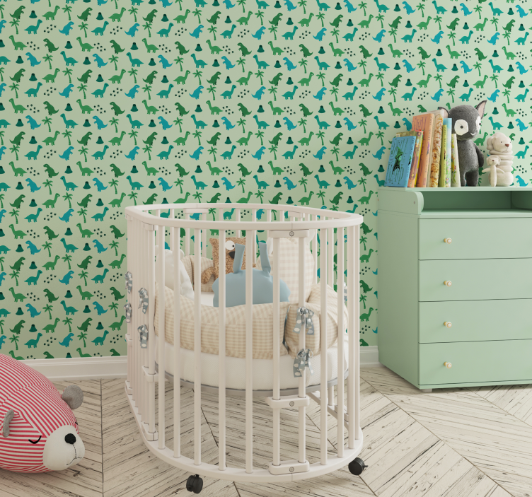 Carta da parati Dinosauri motivi di dinosauri - TenStickers