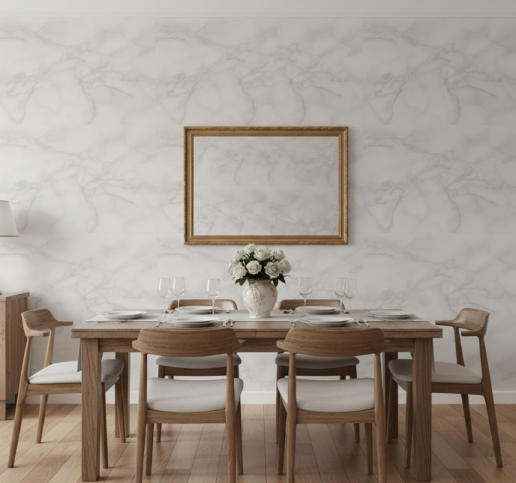 Carta da parati effetto marmo effetto vortice neutro - TenStickers