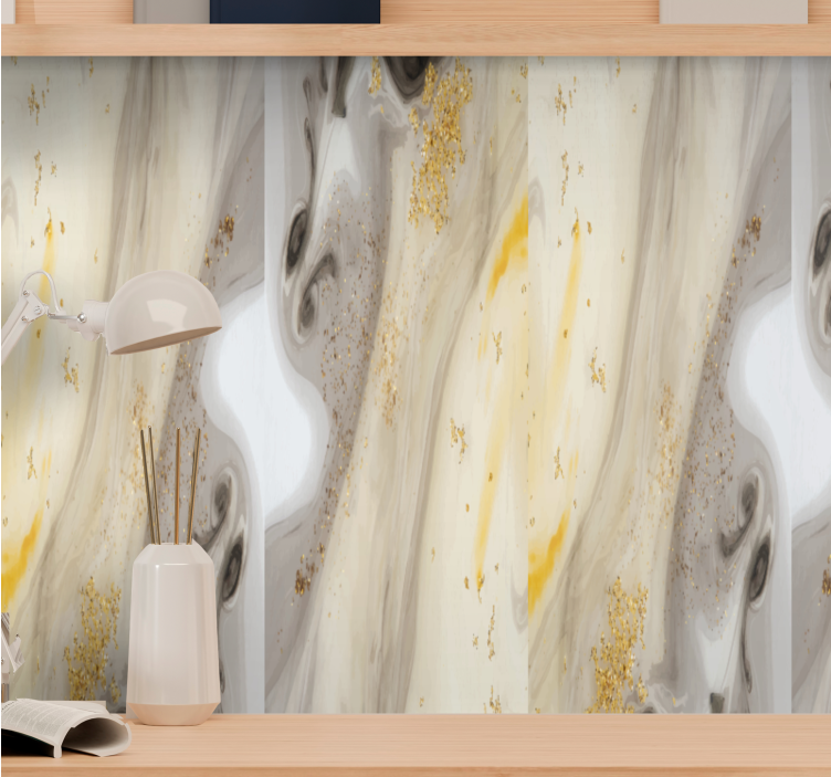 Carta da parati effetto marmo elegante design grigio - TenStickers