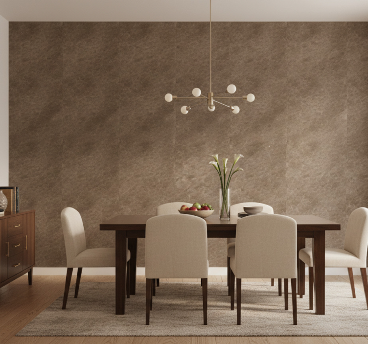 Carta da parati effetto marmo marrone elegante - TenStickers