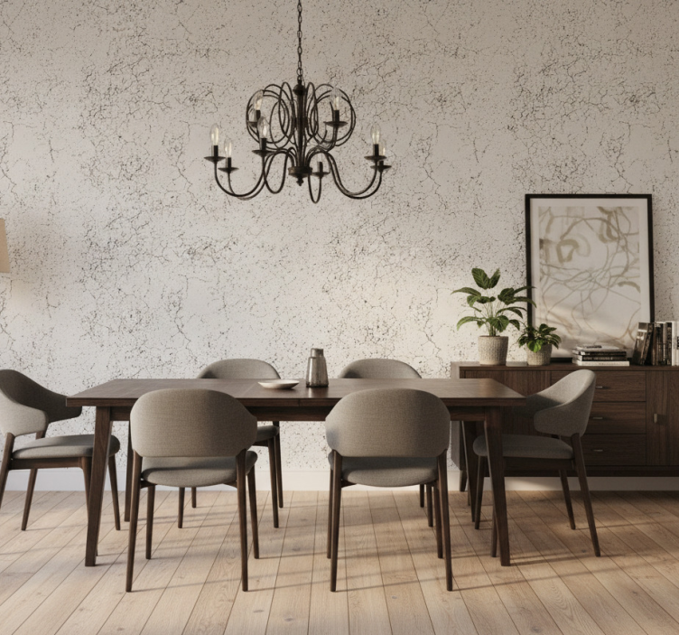 Carta da parati effetto marmo superficie bianca screpolata - TenStickers