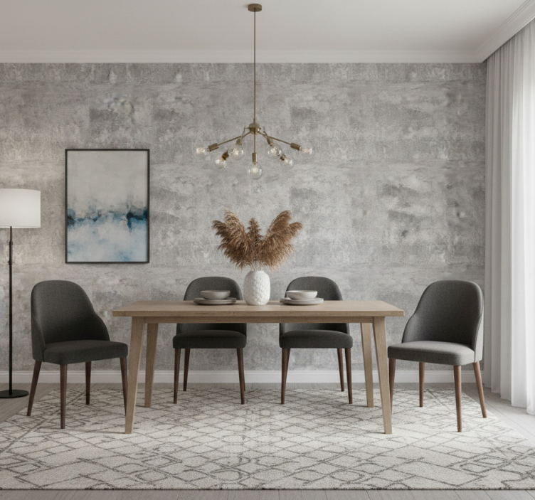 Carta da parati effetto marmo superficie grigia elegante - TenStickers