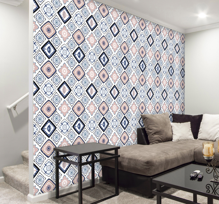 Carta da parati effetto piastrelle eleganza del motivo - TenStickers