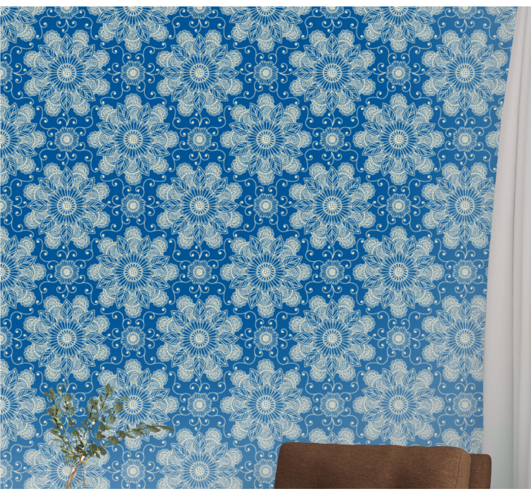 Carta da parati per piastrelle Motivo ornamentale quadrato - TenStickers