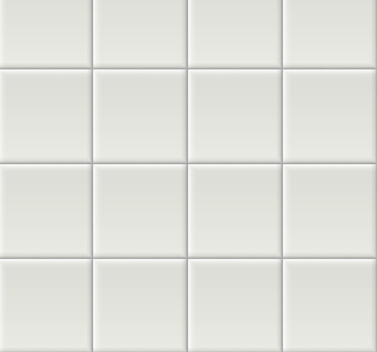 Carta da parati per piastrelle Piastrelle bianche - TenStickers