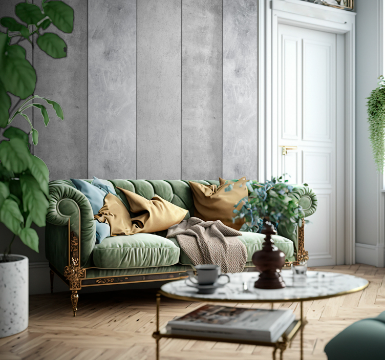 Carta da parati effetto cemento muro di cemento strutturato - TenStickers