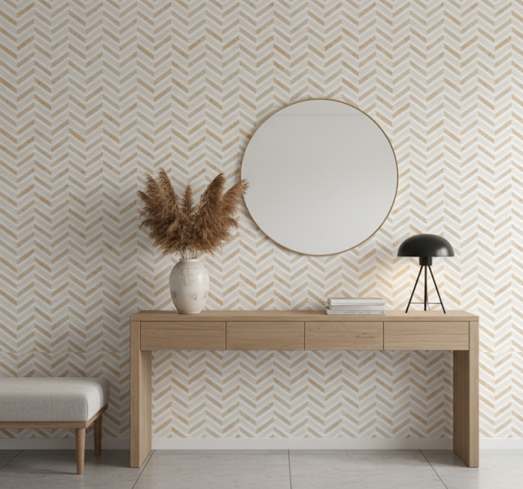 Carta da parati effetto pietra marmo bianco opaco cucina - TenStickers