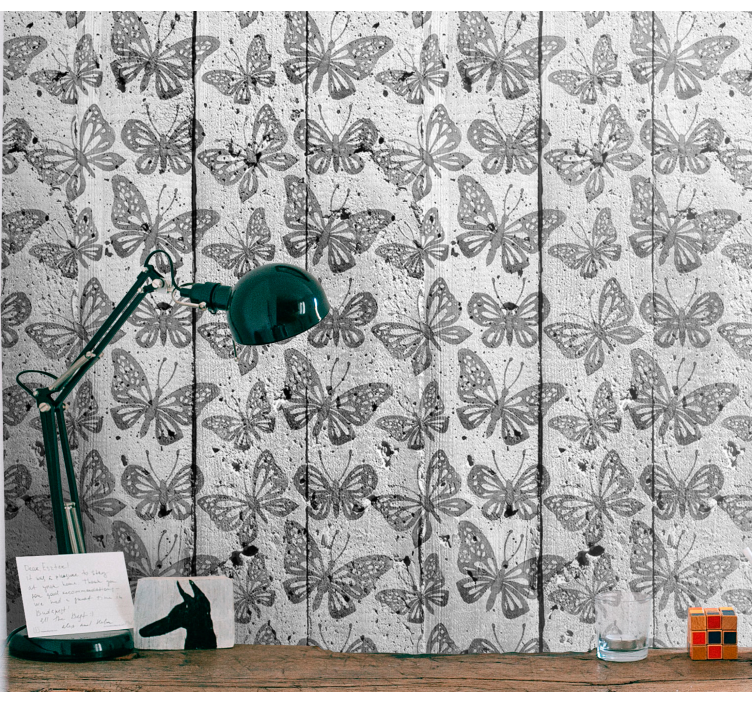Carta da parati farfalle impronta di farfalla - TenStickers